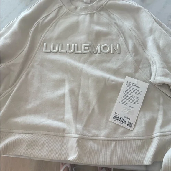 Lululemon bone color oversized scuba - Picture 2 of 3